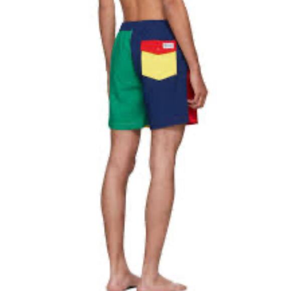 Super Rare Find Polo Ralph Lauren Multicolor Prepster Swim Shorts by Mens M - Picture 1 of 10